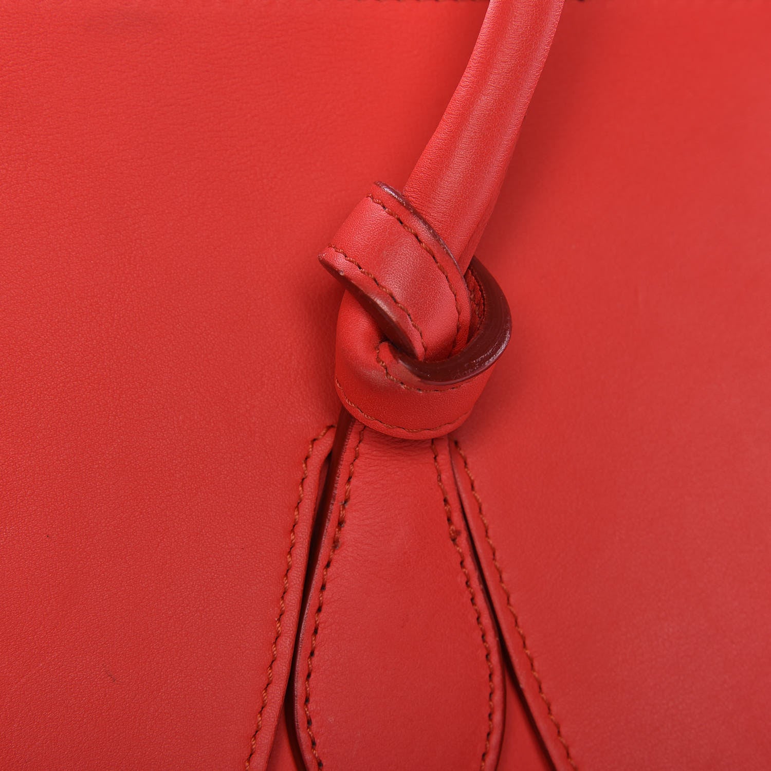 Celine Smooth Calfskin Mini Tie Knot Tote Alizarin 21 of 21
