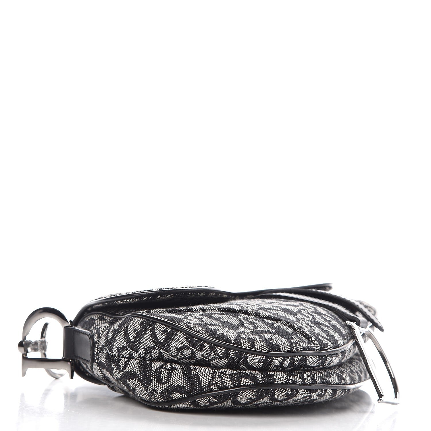 Christian Dior Monogram Saddle Bag Black 4 of 7