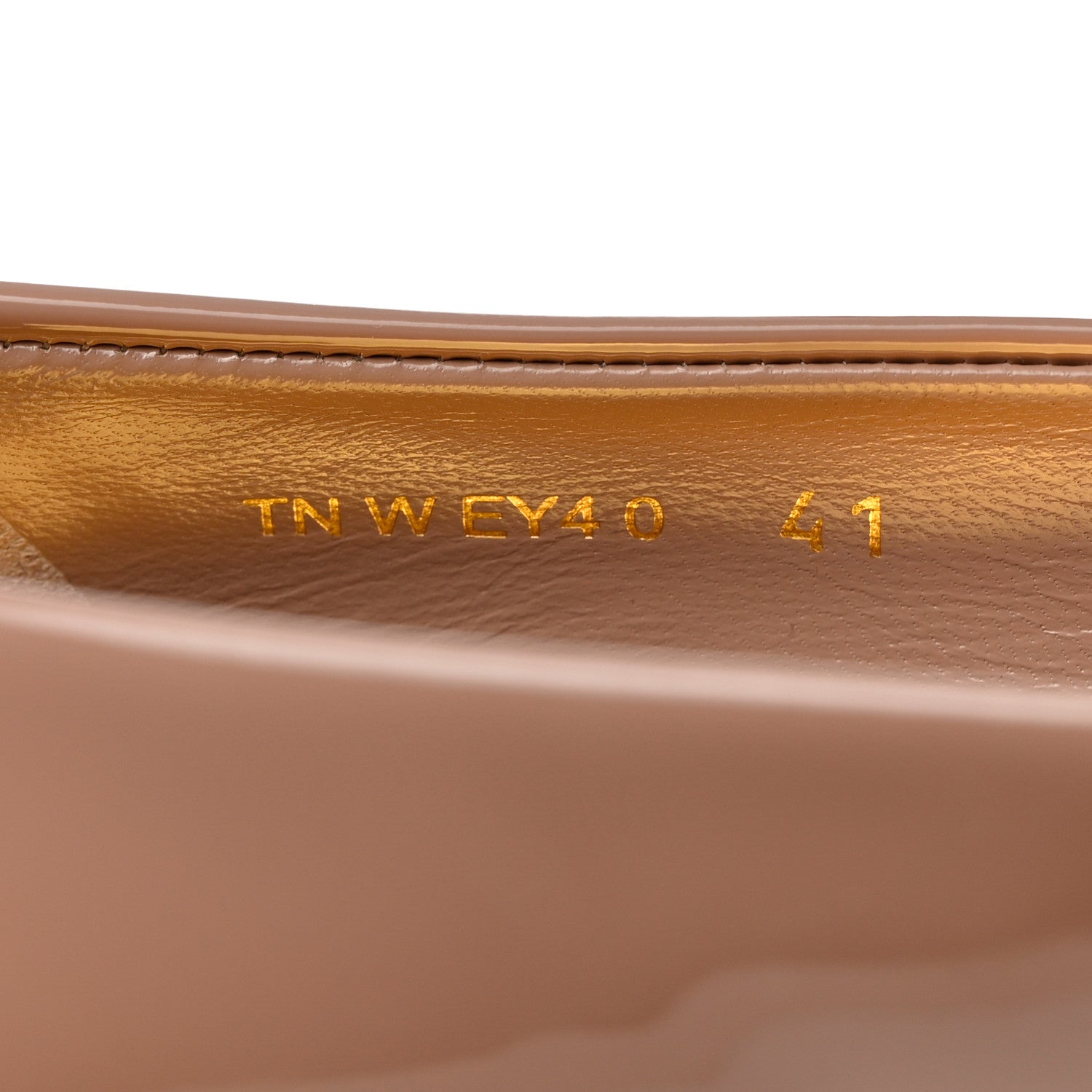 Valentino Garavani Patent One Stud Ballerina 20mm Flats 41 Rose Cannelle 7 of 9