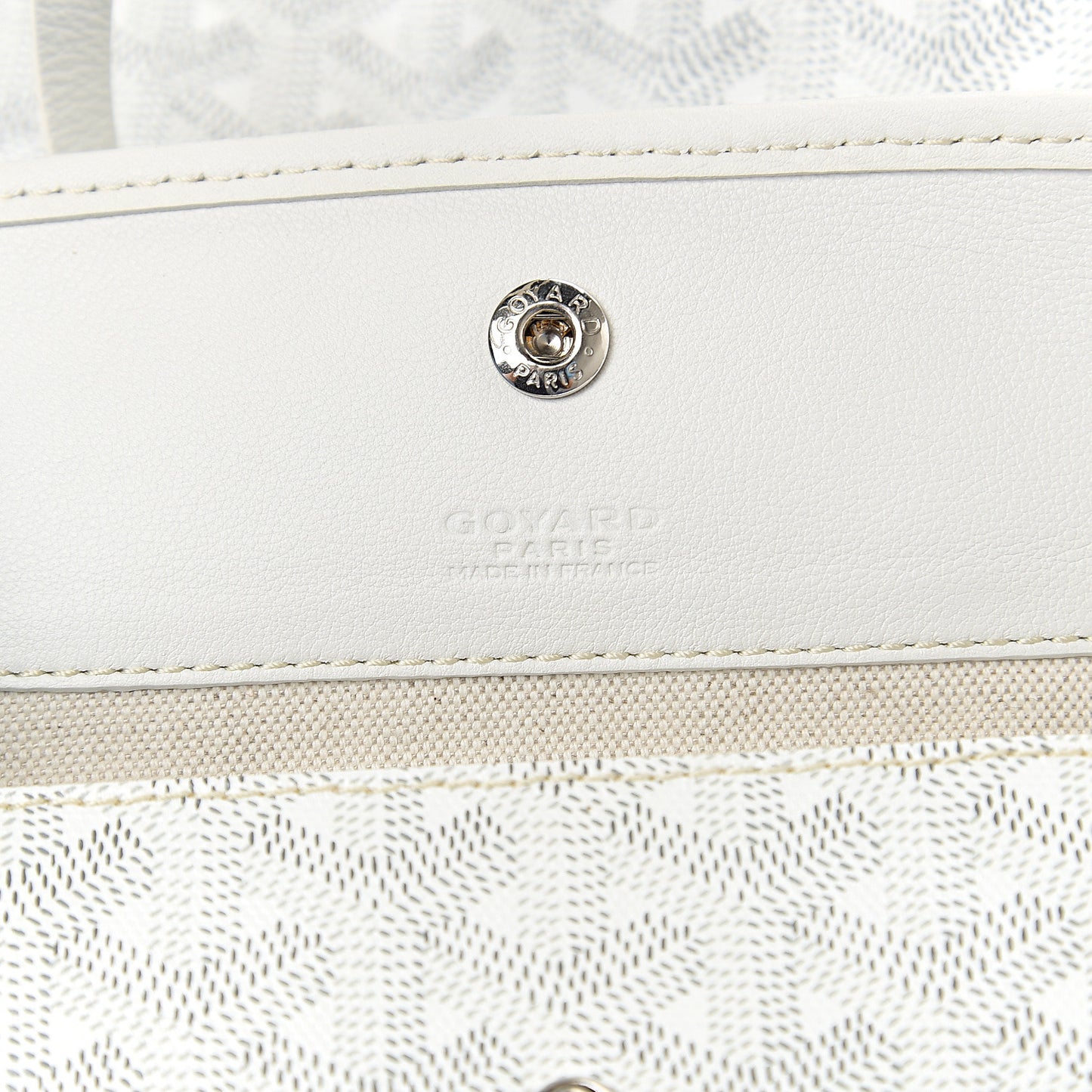 Goyardine Reversible Anjou PM White