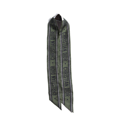 Christian Dior Toile De Jouy Carnivora Mitzah Scarf Vert Fonce 4 of 5