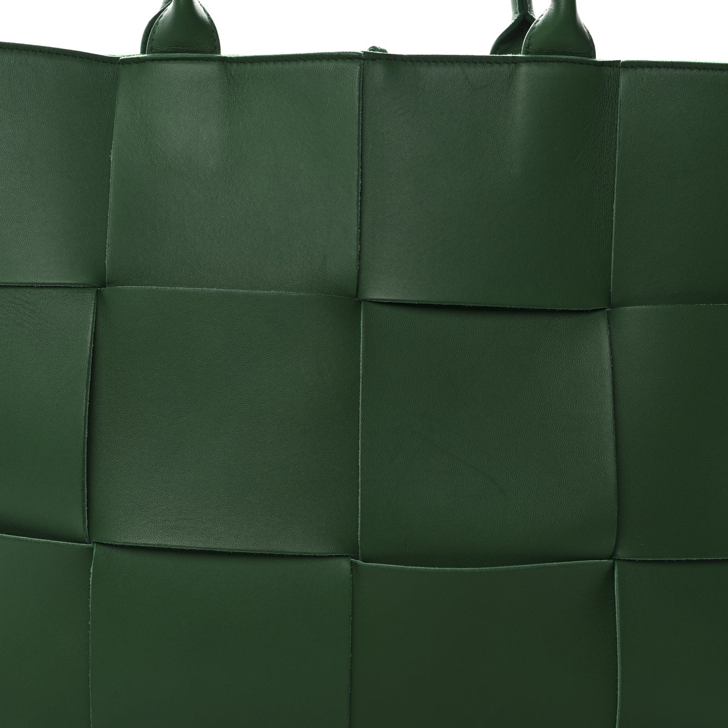 Nappa Maxi Intrecciato Large Arco Tote Green