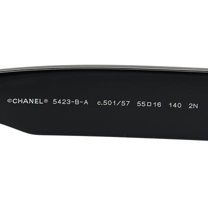 Chanel Resin Polarized Sunglasses 5423-B-A Black 6 of 9