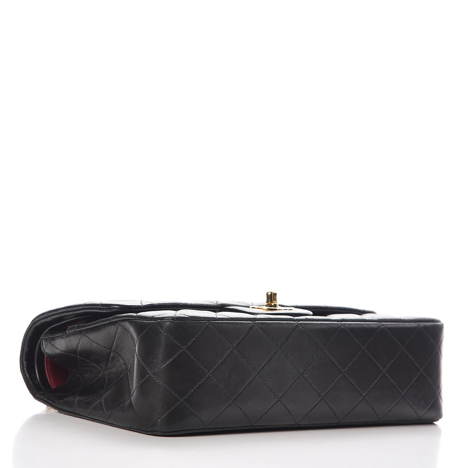 Chanel Lambskin Quilted Medium Double Flap Black 4 of 15
