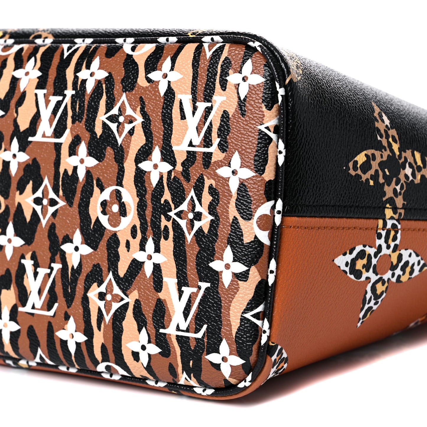 Monogram Giant Jungle Neverfull MM Black