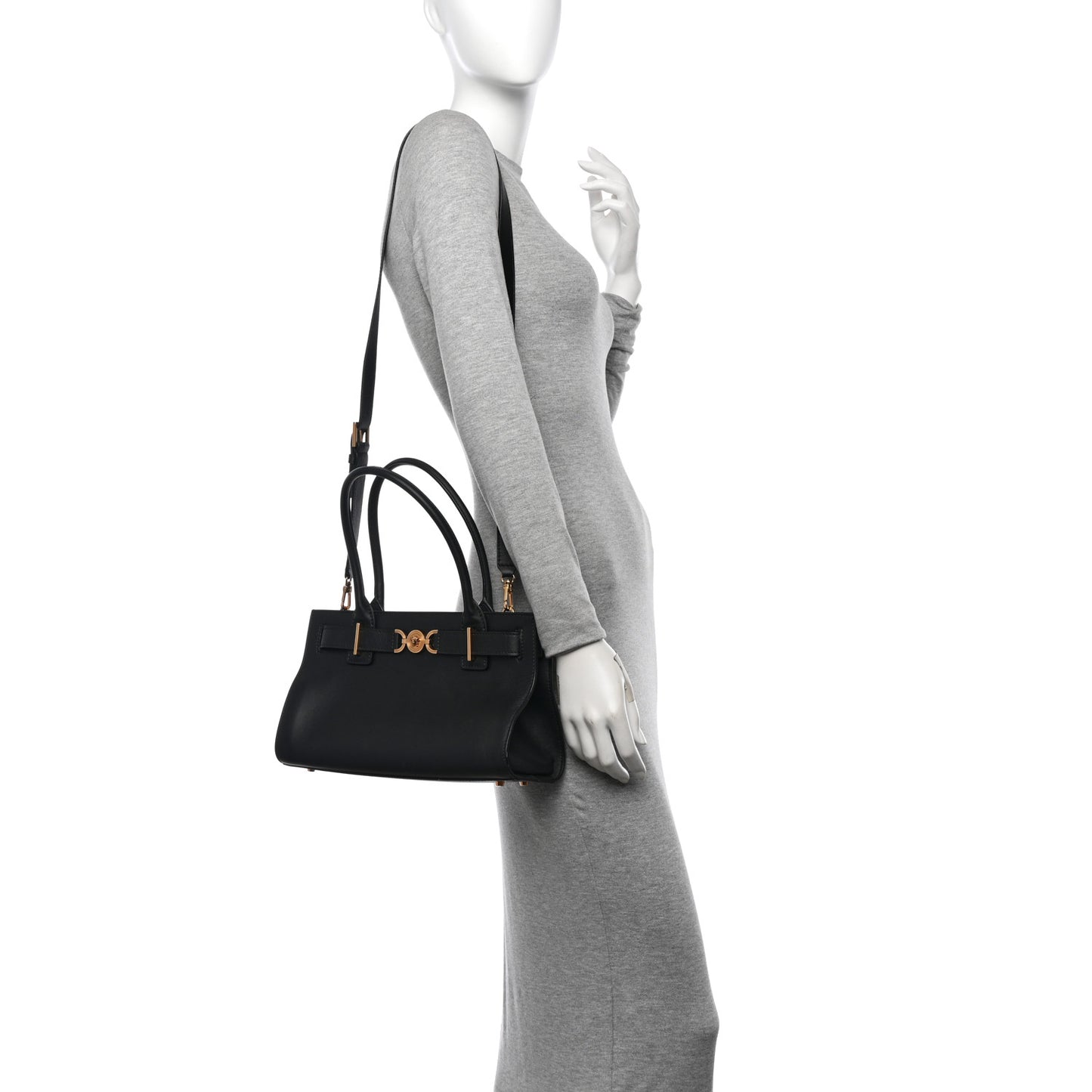 Calfskin Medusa '95 Tote Bag Black