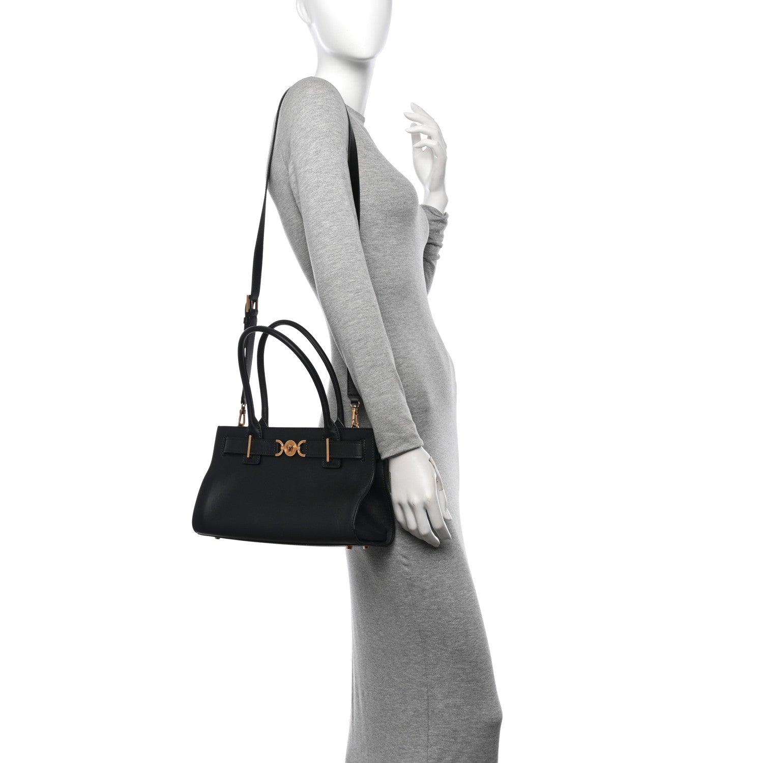 Versace Calfskin Medusa '95 Tote Bag Black 2 of 13