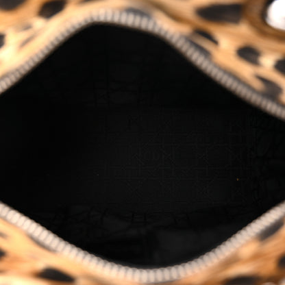 Christian Dior Canvas Leopard Print Medium Lady Dior 5 of 10