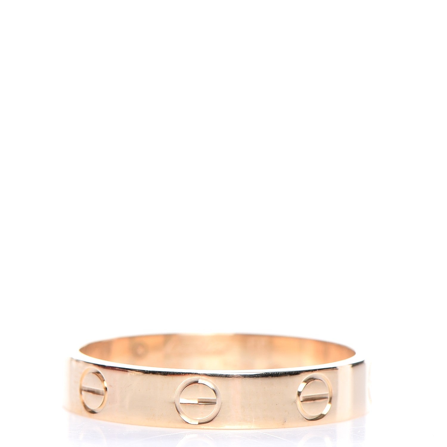 Cartier 18K Yellow Gold 3.5mm LOVE Wedding Band Ring 55 7.25 3 of 6