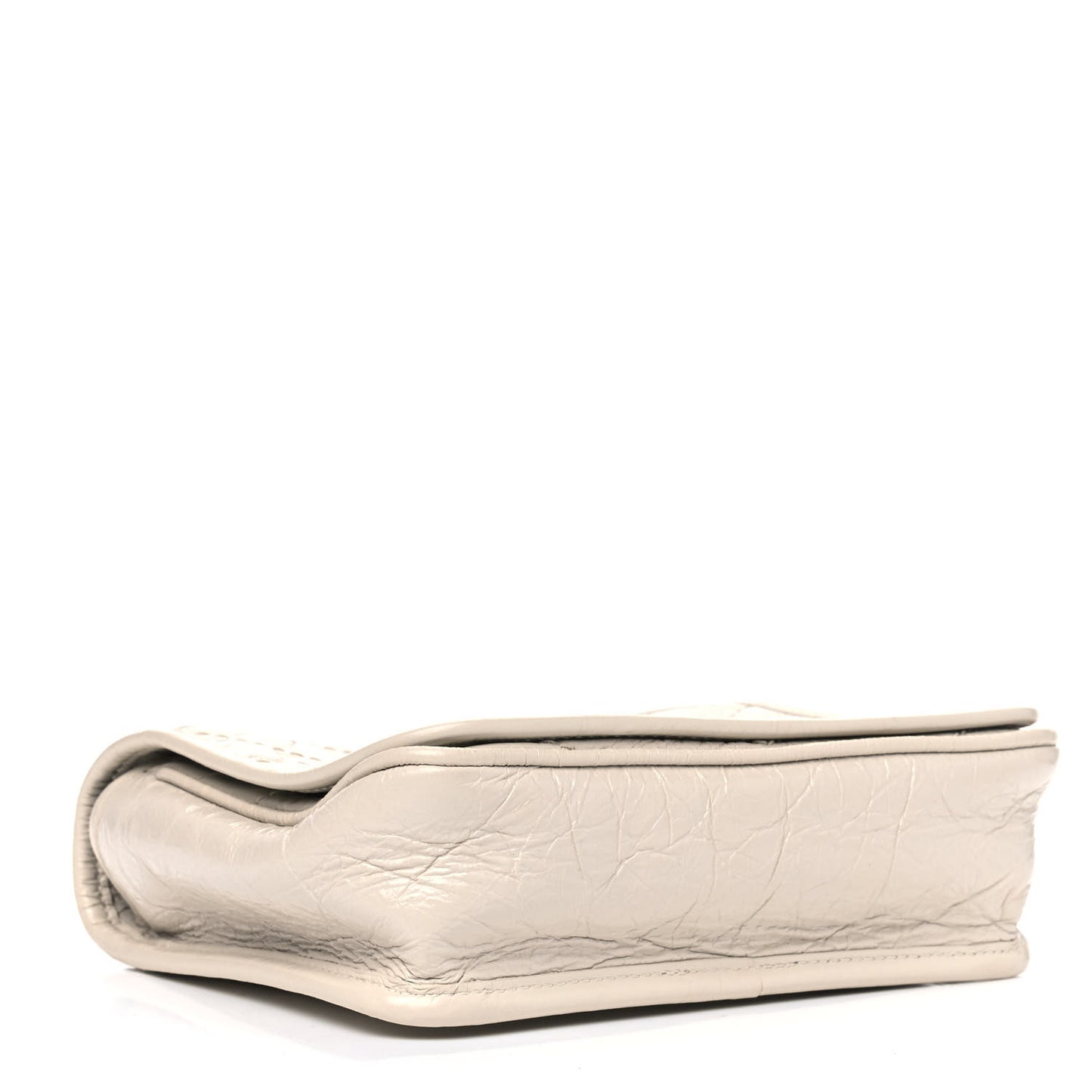 Crinkled Calfskin Matelasse Monogram Niki Chain Wallet Crema Soft