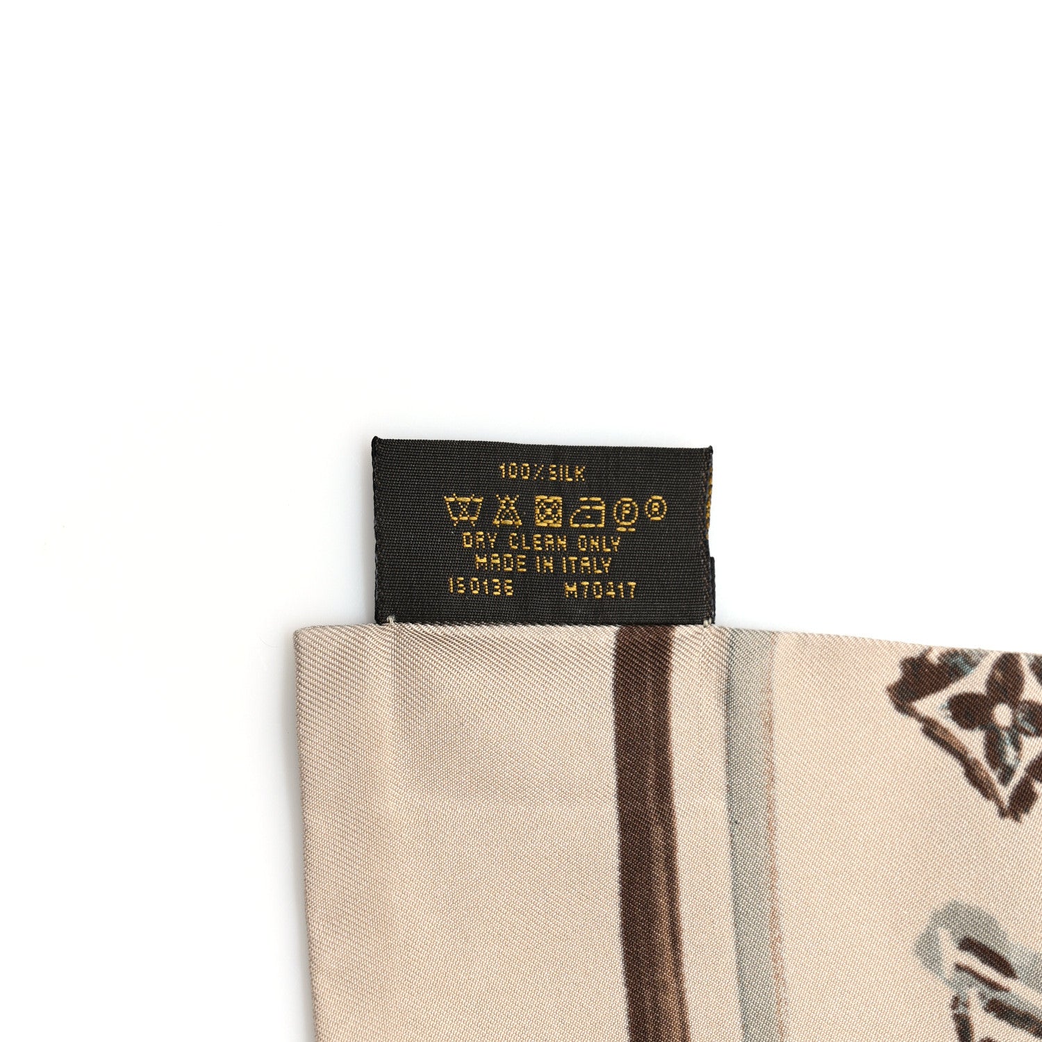 Louis Vuitton LOUIS VUITTON Silk Monogram Rainbow Giant Bandeau Beige 4 of 6