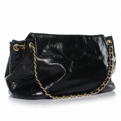 Chanel Vinyl Rock and Chain Large Flap Black 3 of 7