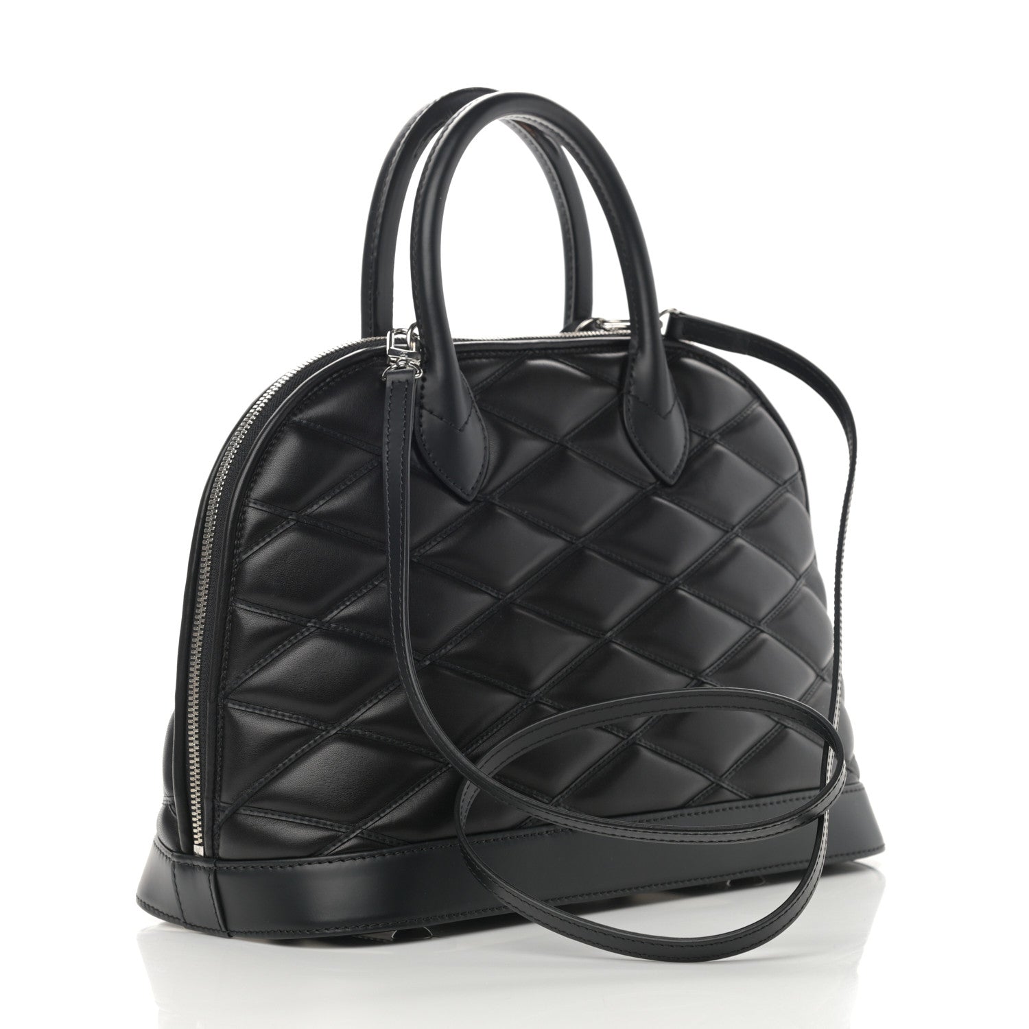 Louis Vuitton Lambskin Studded Malletage Alma PM Black 1 of 11