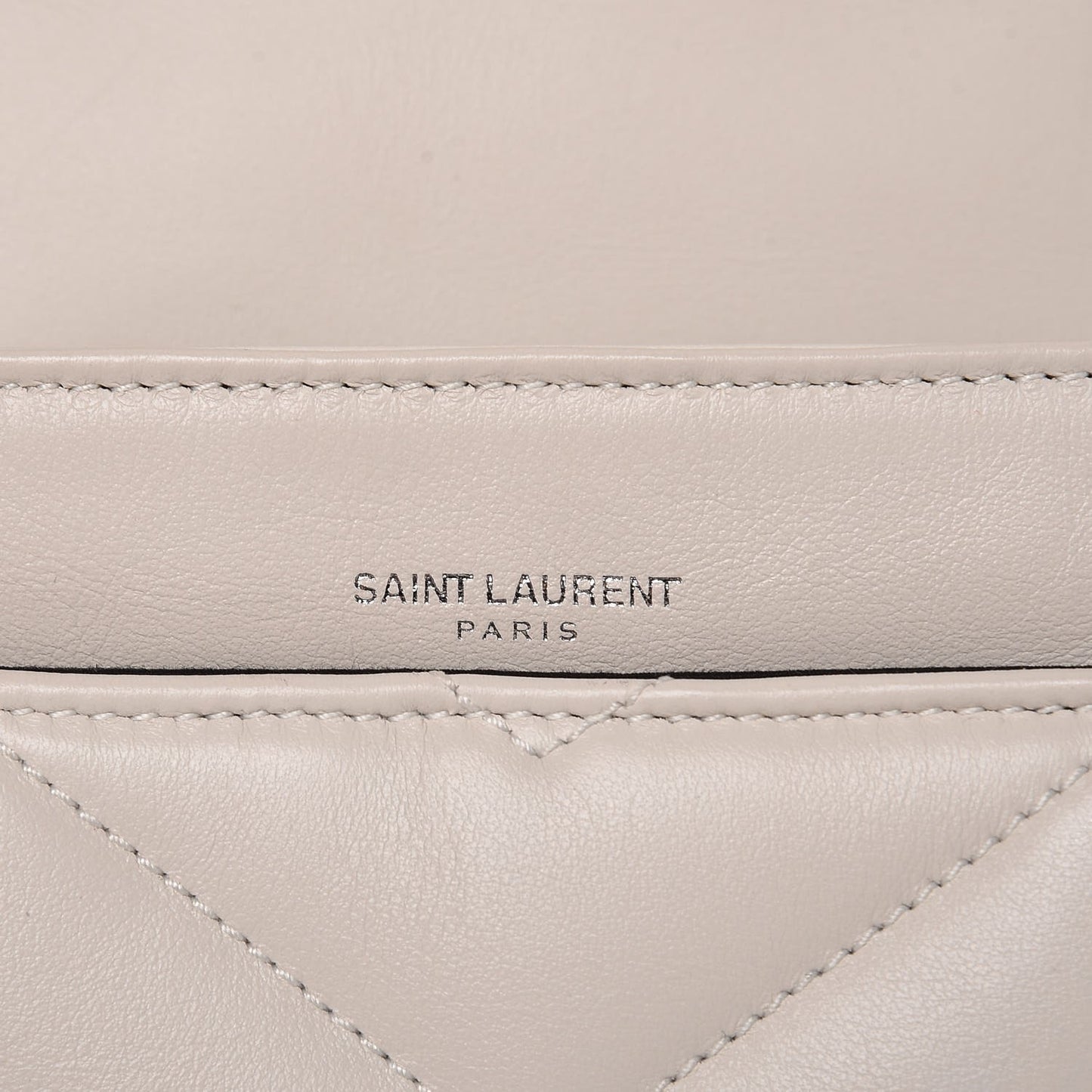 Calfskin Y Quilted Monogram Loulou Shoulder Bag Porcellana