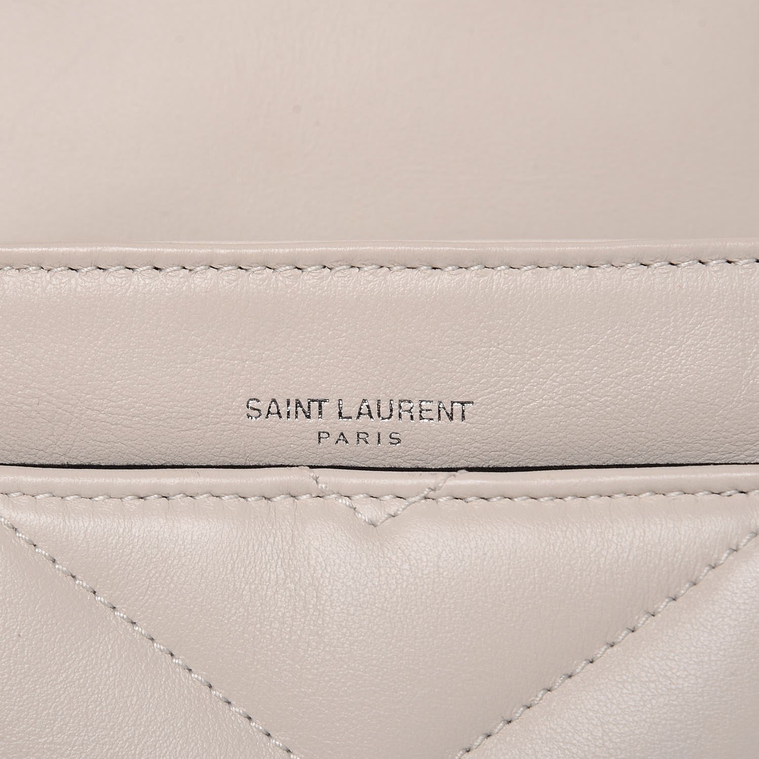 Saint Laurent Calfskin Y Quilted Monogram Loulou Shoulder Bag Porcellana 11 of 15