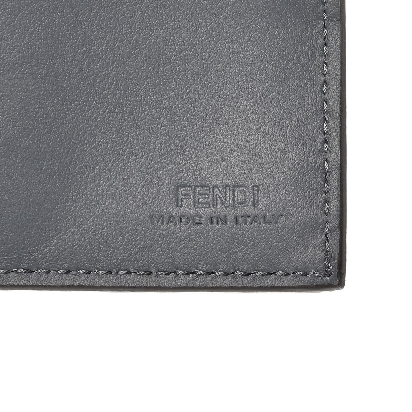 Calfskin Metal Monster Eyes Bi-Fold Wallet Tempesta