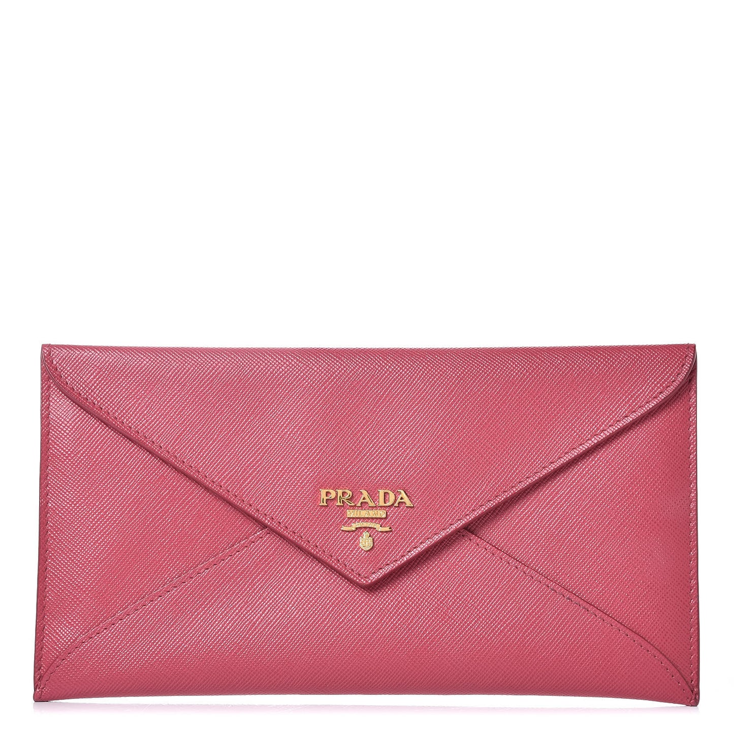 Saffiano Metal Envelope Wallet Peonia