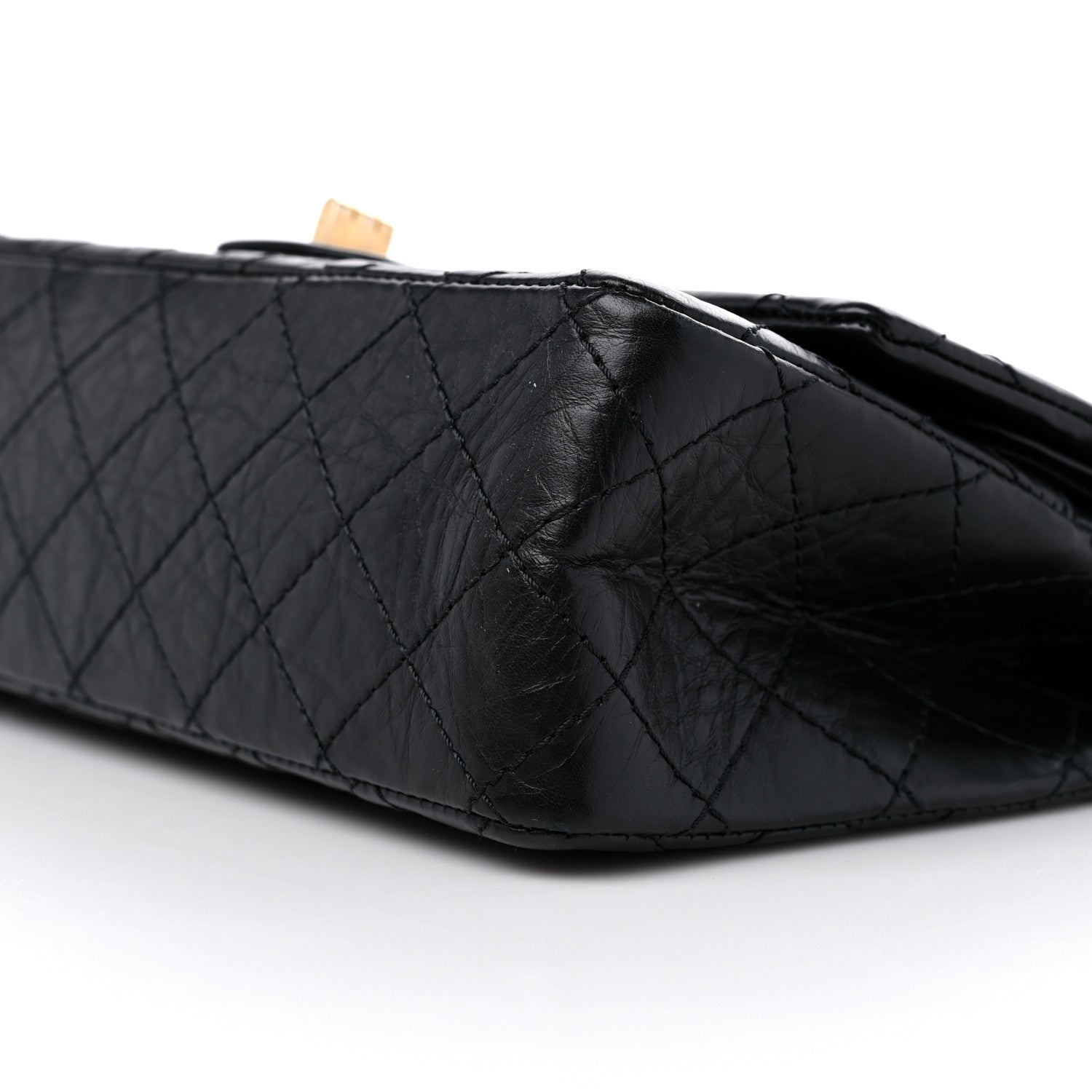 Chanel Aged Calfskin Quilted 2.55 Reissue 225 Flap Black 9 of 9