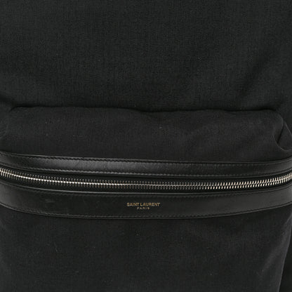 Saint Laurent Canvas Nylon Giant City Backpack Black 7 of 9