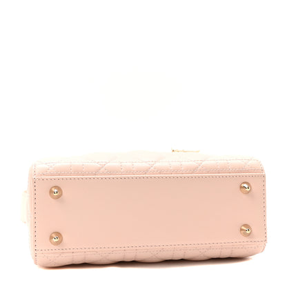 Christian Dior Lambskin Cannage Small My ABCDior Lady Dior Rose Poudre 4 of 9