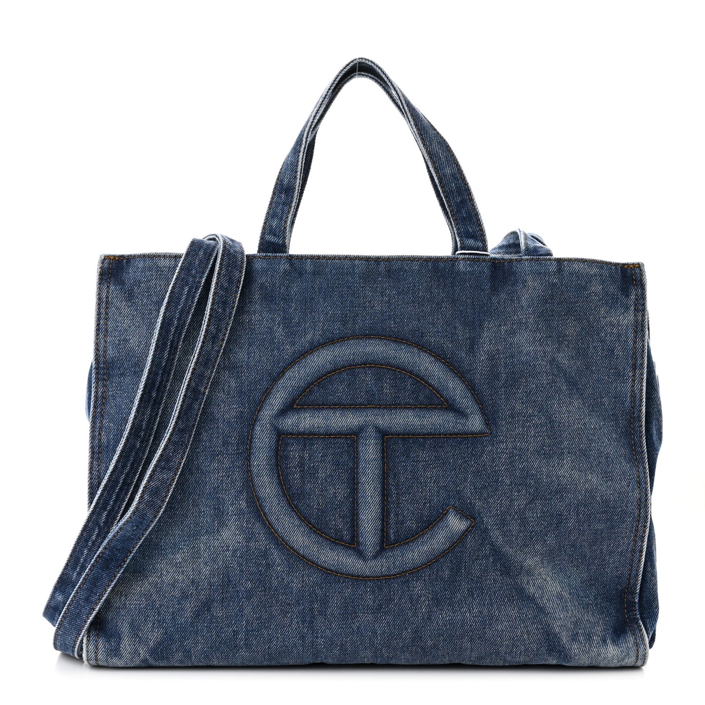 Denim Medium Shopping Bag Blue