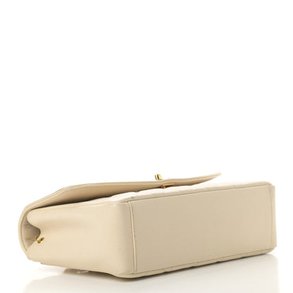 Chanel Caviar Quilted Medium Single Flap White 4 of 22