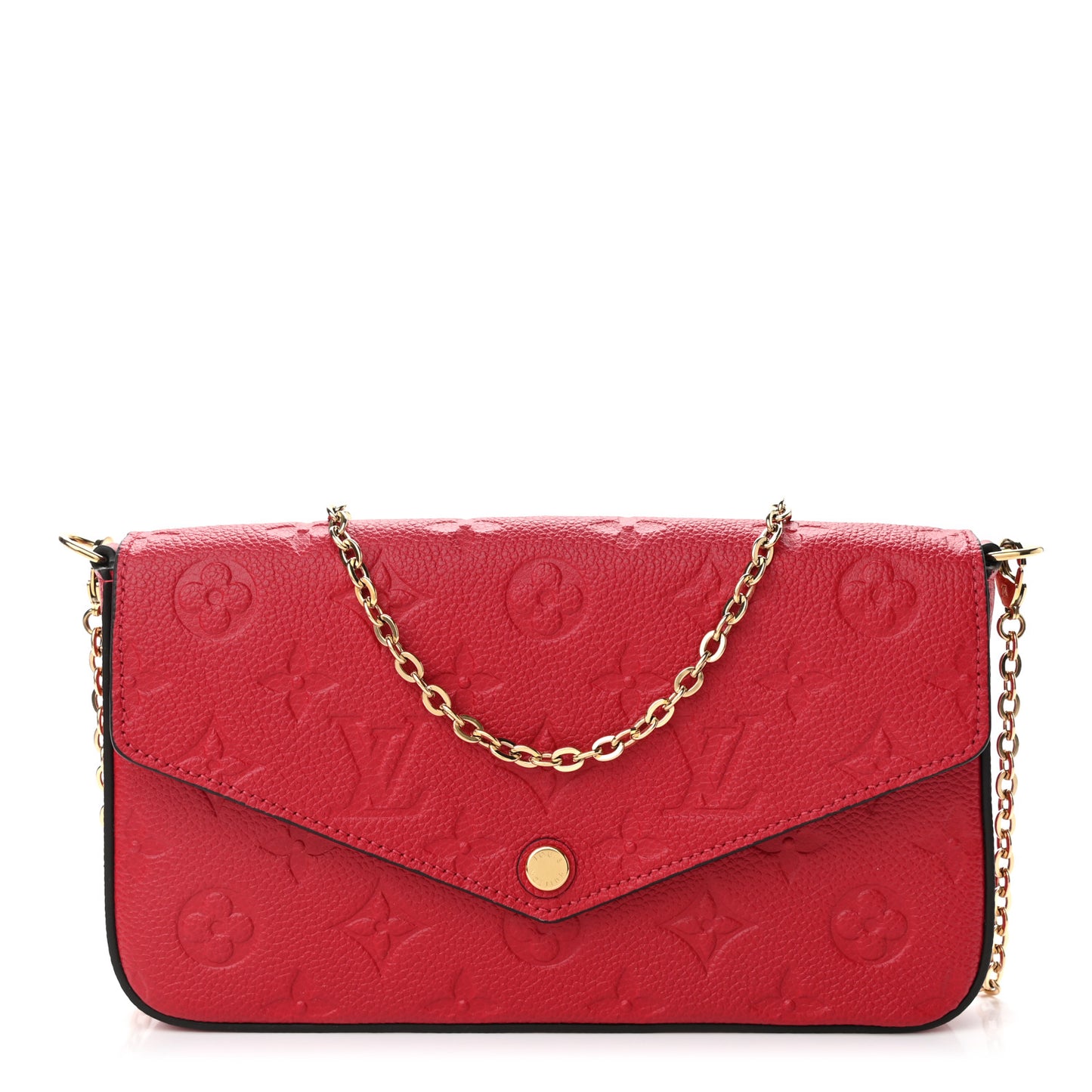 Empreinte Pochette Felicie Chain Wallet Scarlet