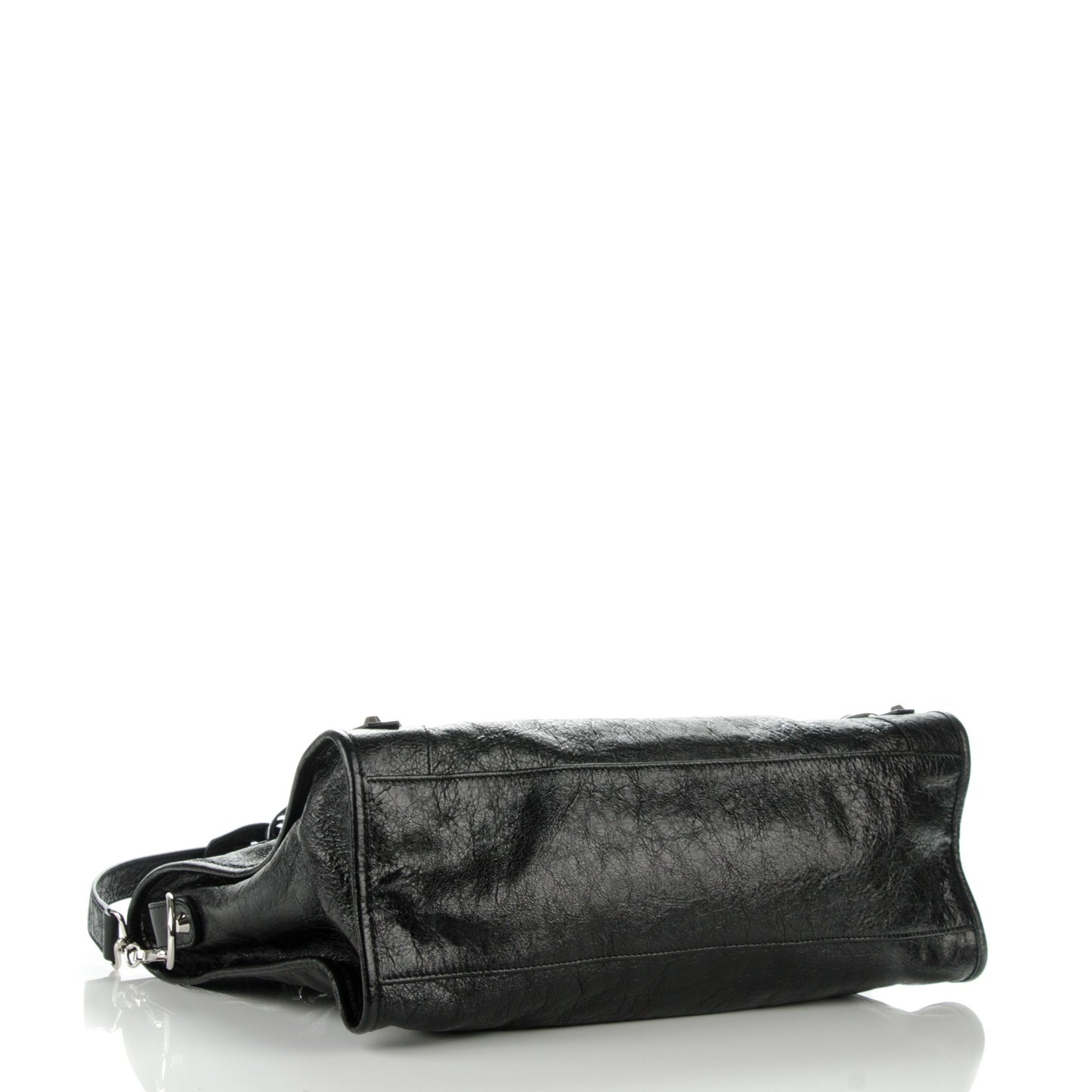 Agneau Classic Silver Hardware City Black