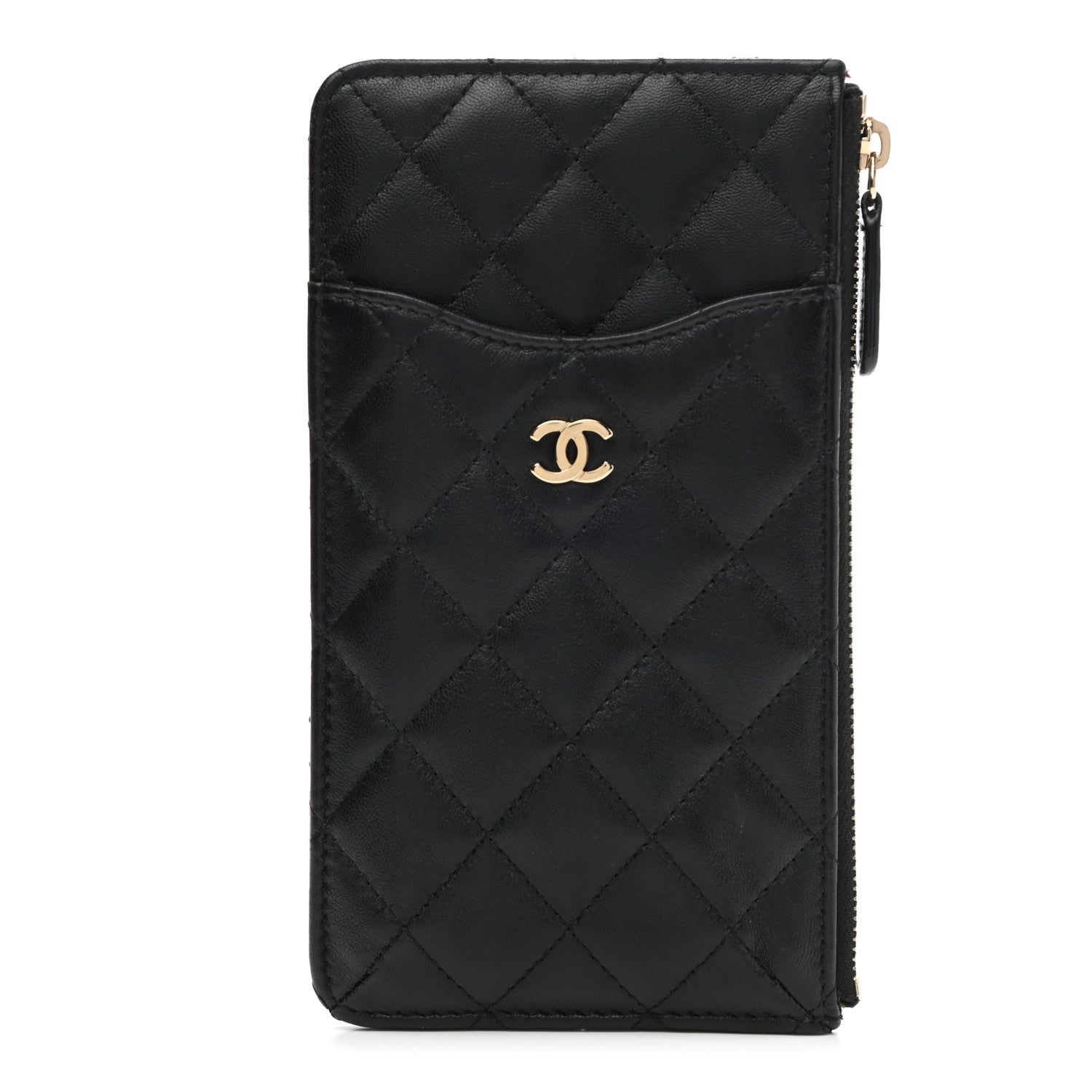Chanel Lambskin Quilted Classic iPhone Pouch Black 1 of 8