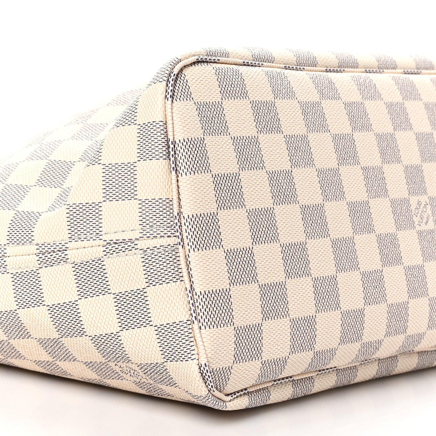 Louis Vuitton Damier Azur Braided Neverfull MM Pink 9 of 10