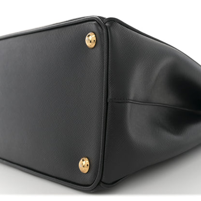 Prada Saffiano Lux Large Galleria Double Zip Tote Black 9 of 9