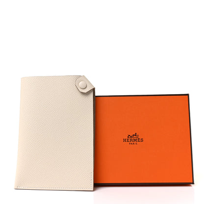 Hermes Epsom Tarmac PM Passport Holder Craie 9 of 9