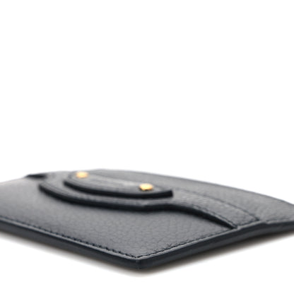 Balenciaga Grained Calfskin Neo Classic Gold Hardware Card Holder Black 8 of 8