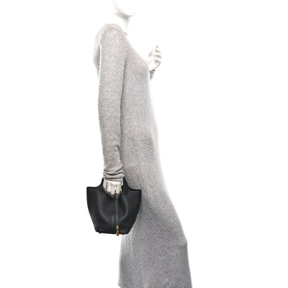 Hermes Taurillon Clemence Picotin Lock 18 PM Black 2 of 11