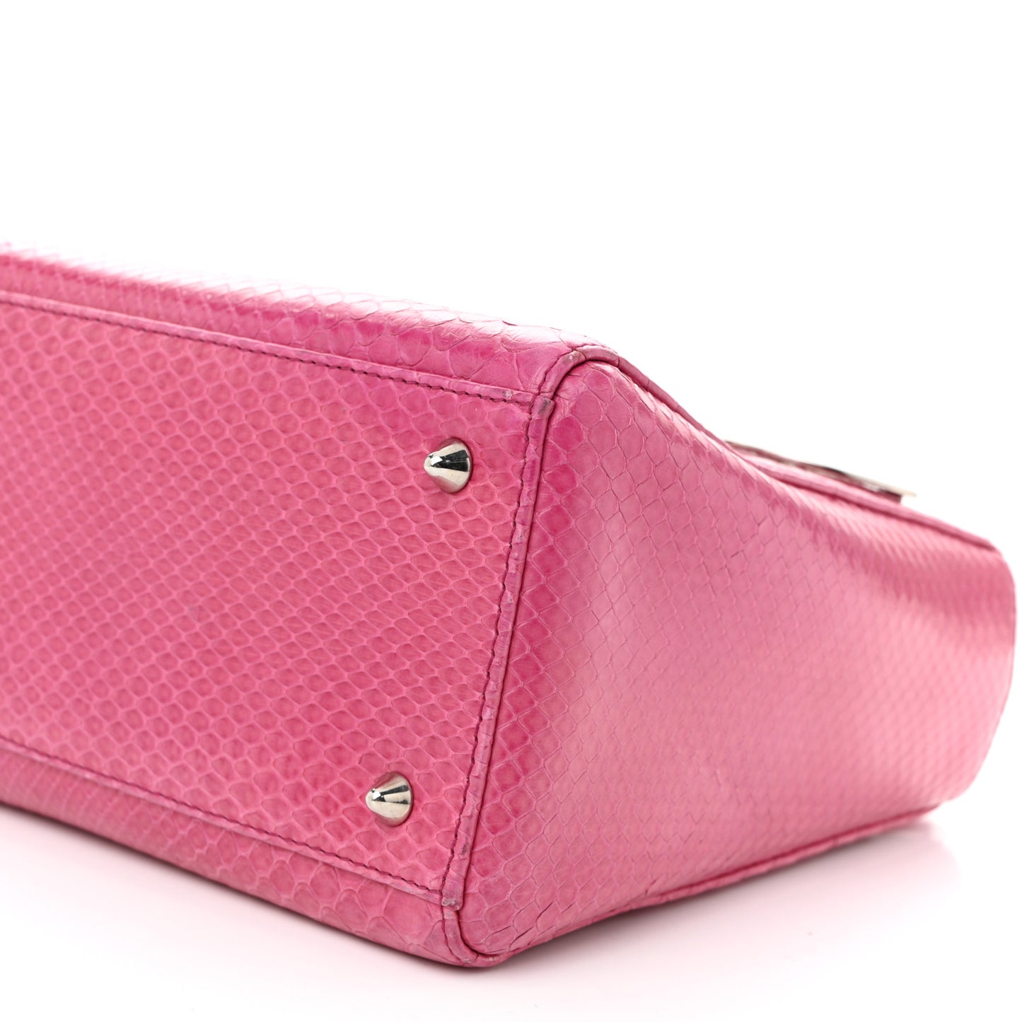 Snakeskin Medium Lady Dior Pink