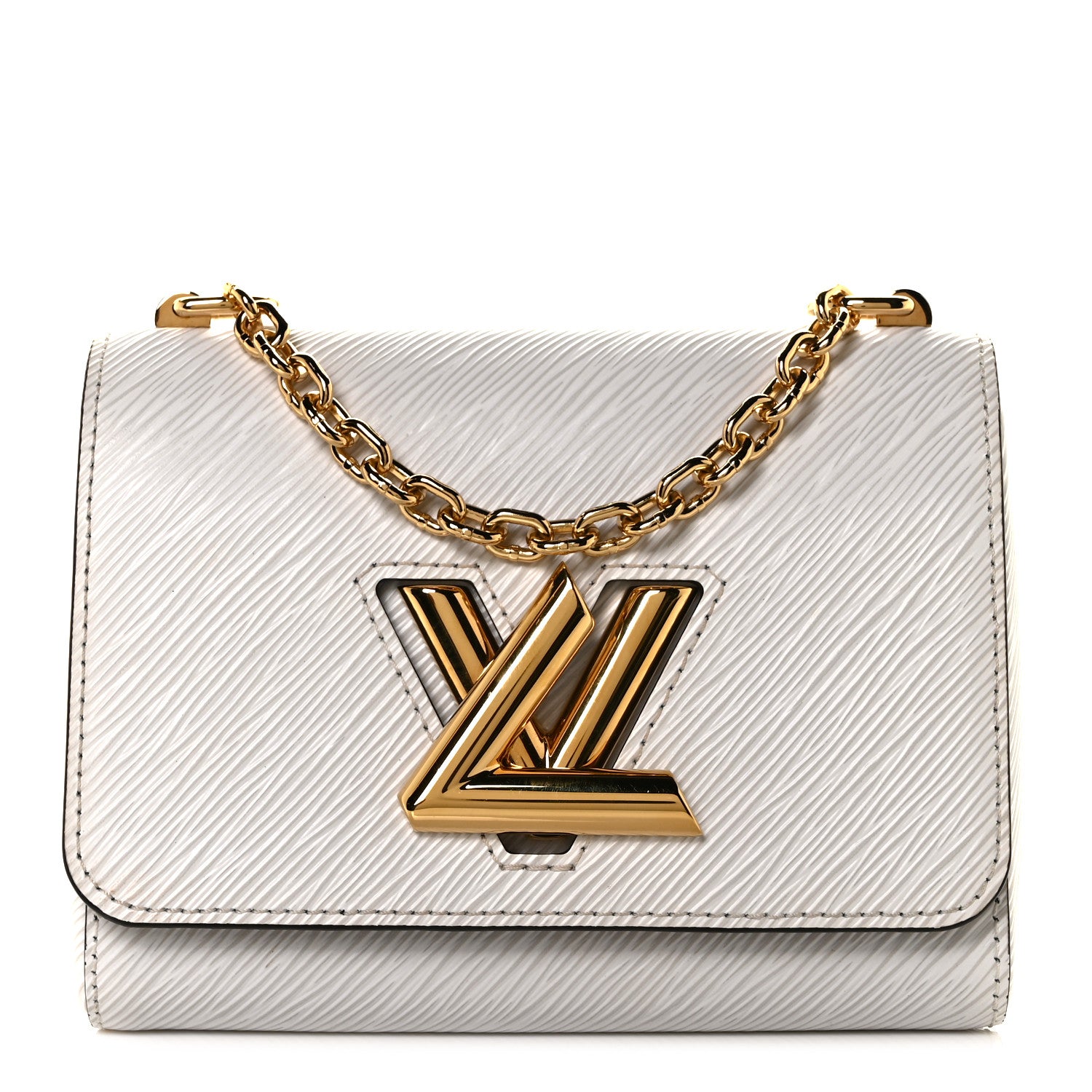 Louis Vuitton Epi Twist Shoulder Bag MM White 1 of 8