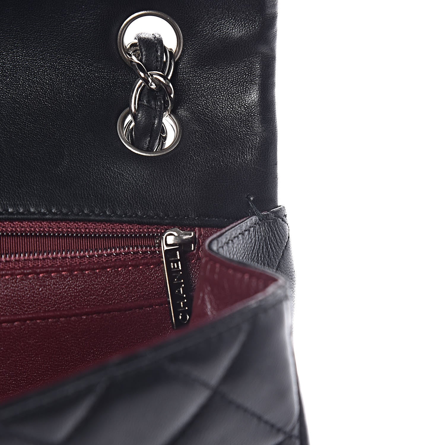 Chanel Lambskin Quilted Maxi Single Flap Black 12 of 13