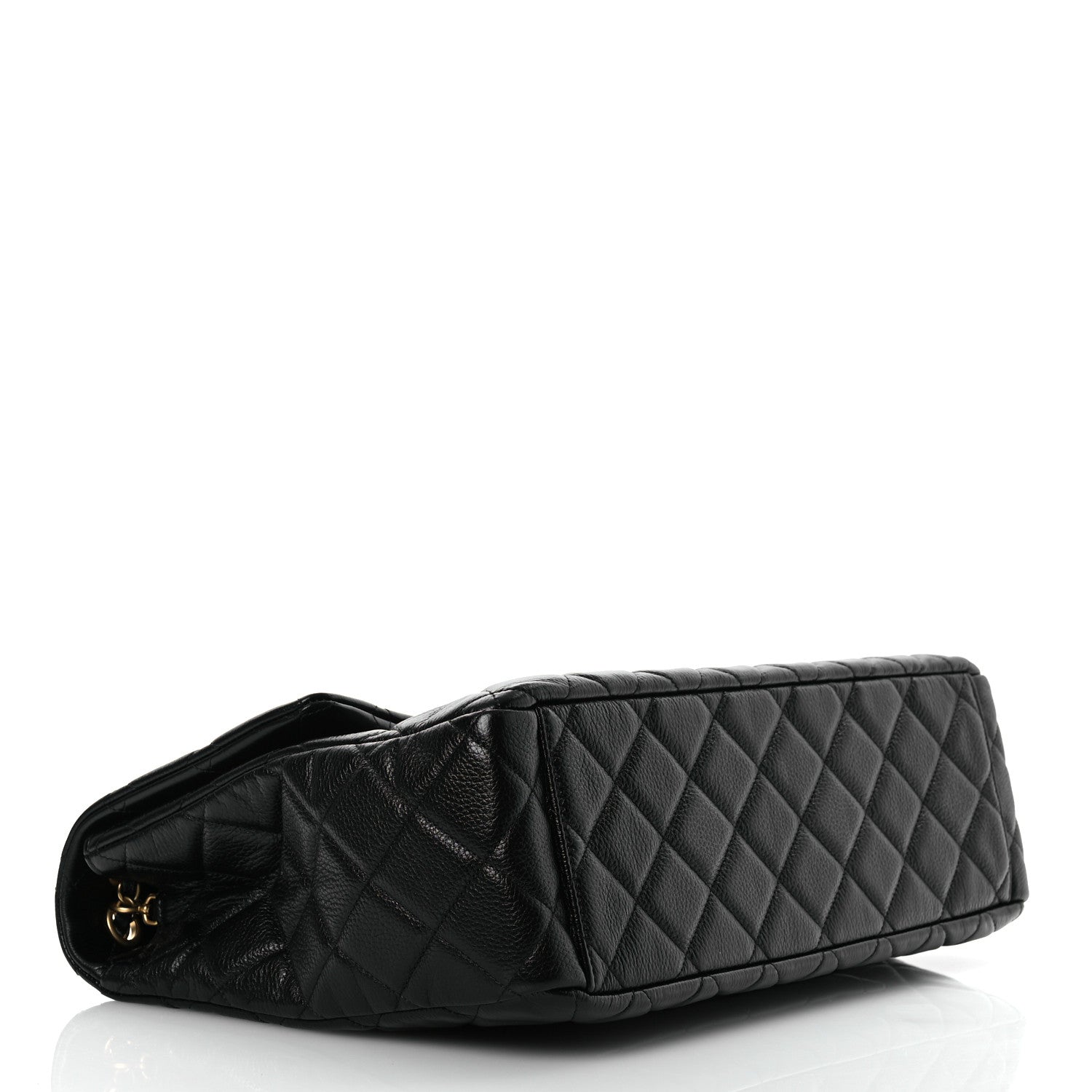 Chanel Grained Calfskin Quilted XXL Travel Flap Bag Black 4 of 12