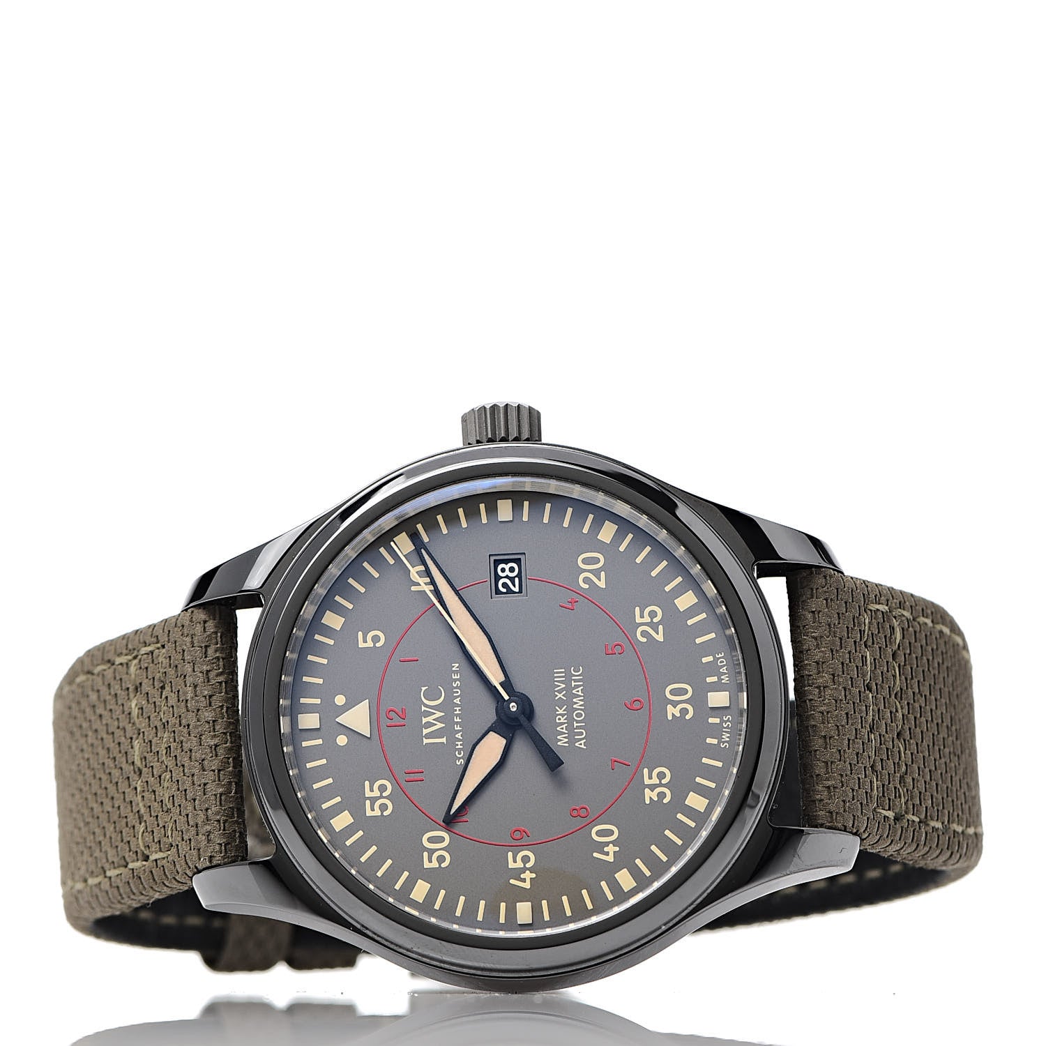 IWC Stainless Steel Ceramic Nylon 41mm Mark XVIII Top Gun Miramar Automatic Watch Khaki IW324702 3 of 7