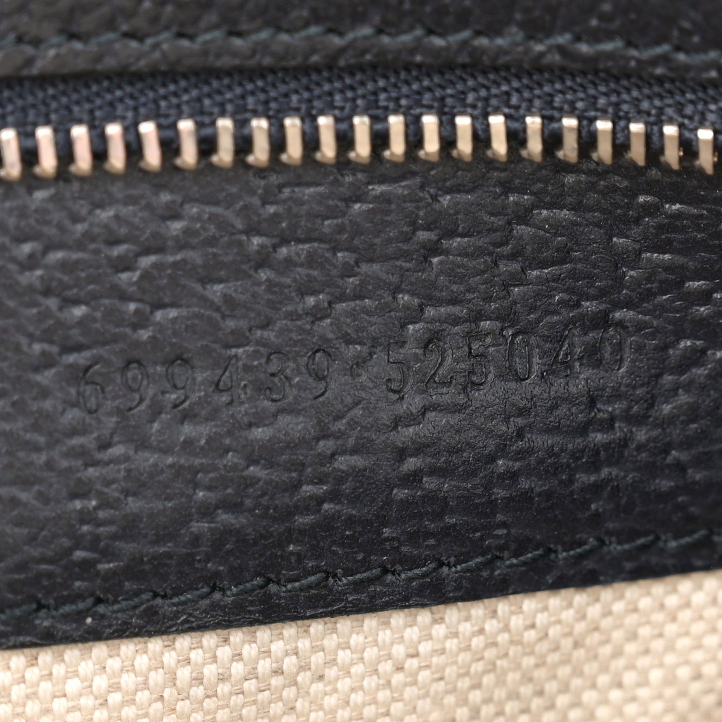 GG Supreme Monogram Textured Dollar Calfskin Web Ophidia Wristlet Shoulder Bag Blue Black Graphite Blue