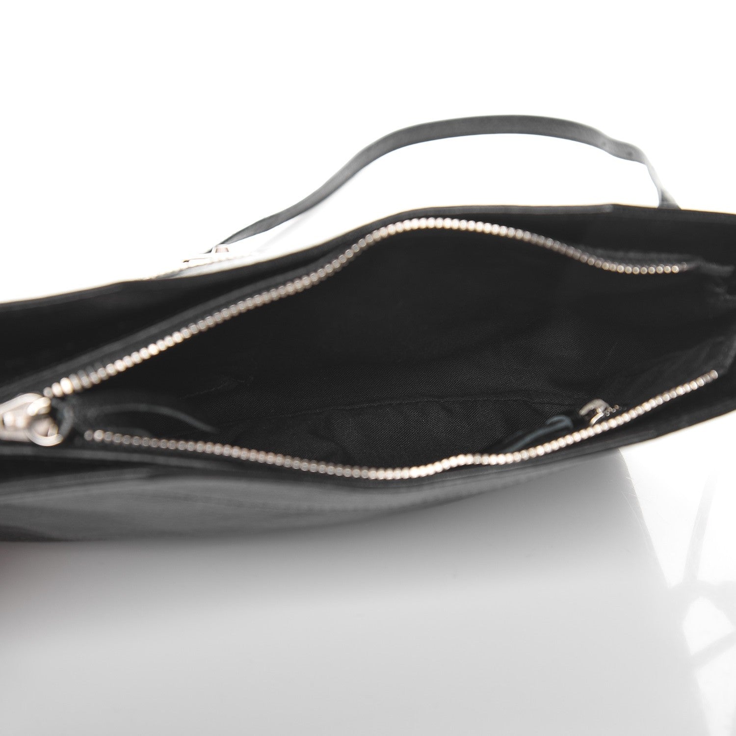 Balenciaga Chevre Silver Metallic Edge Hardware Hip Black 5 of 7