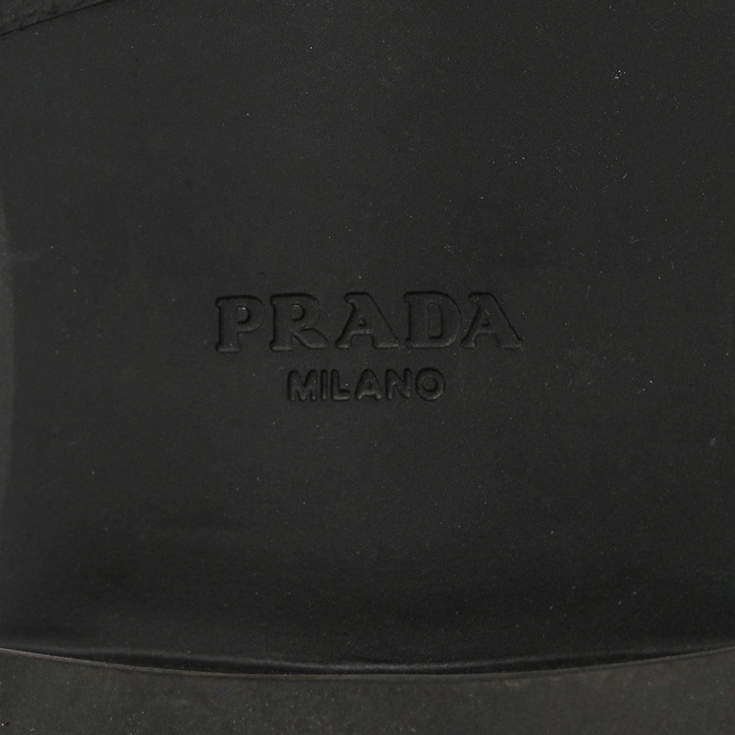 Prada Spazzolato Metal Triangle Logo 50mm Loafers 39 Black 6 of 13
