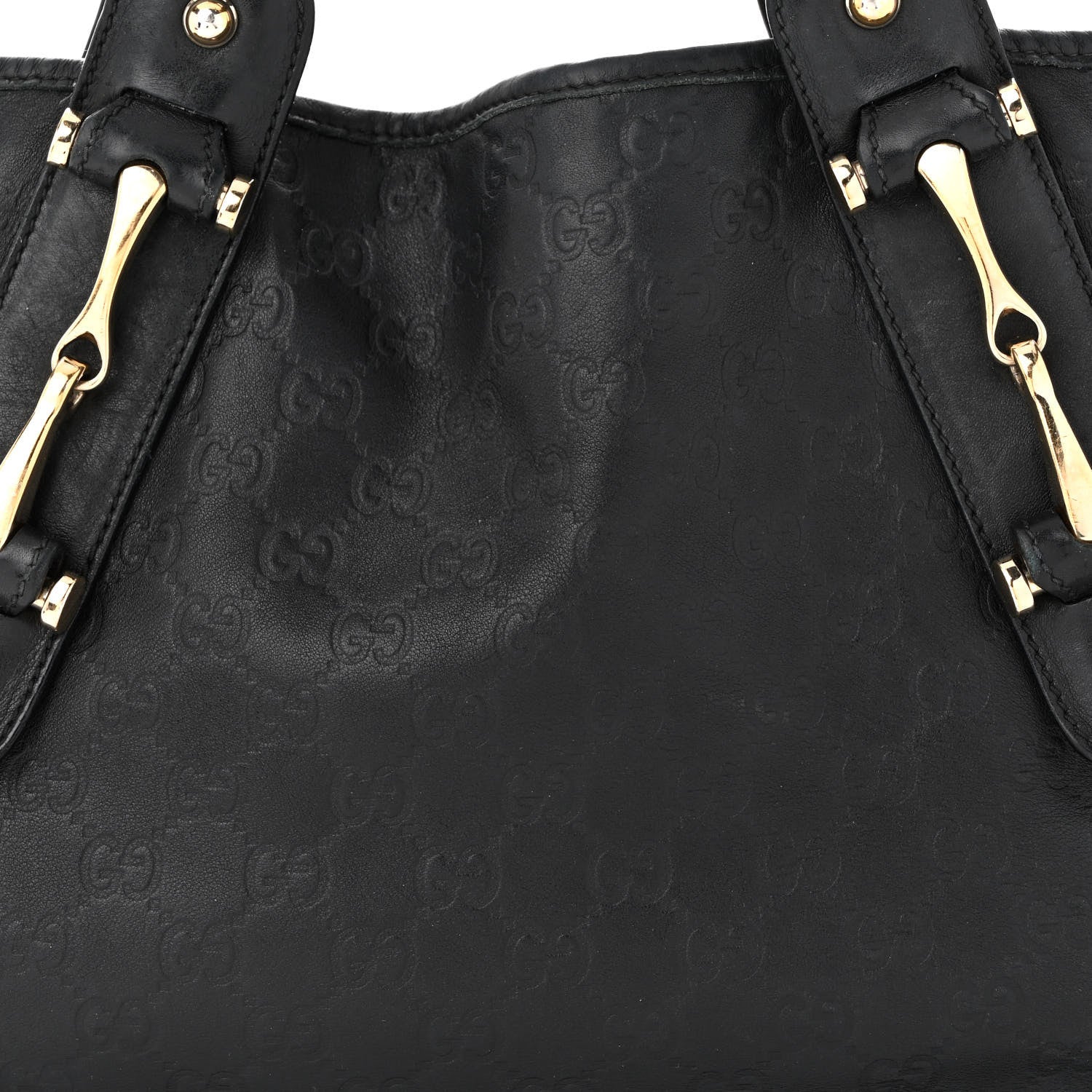 Gucci Guccissima Small Pelham Shoulder Bag Black 8 of 15