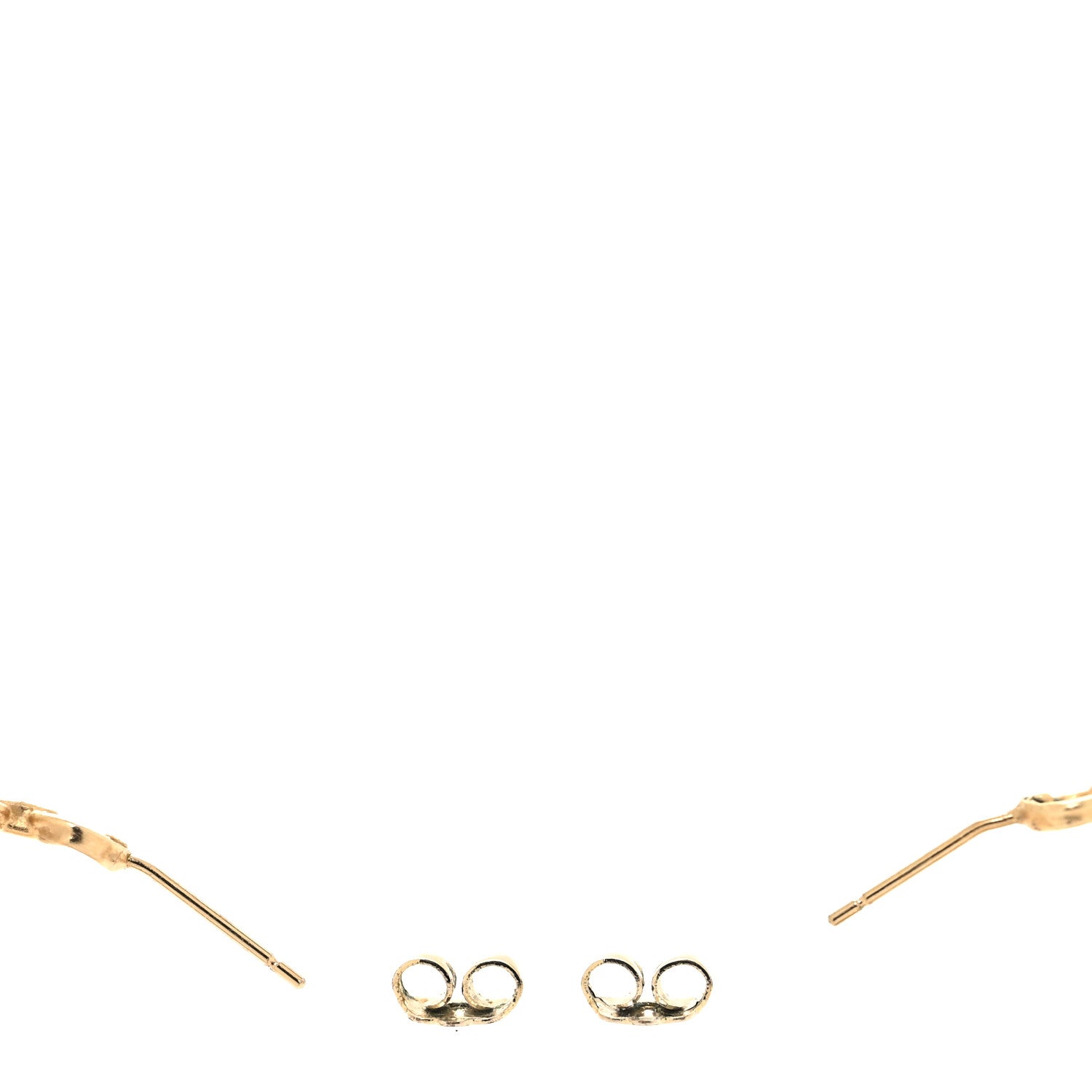 Christian Dior Pearl Chain Hoop Earrings 3 of 3