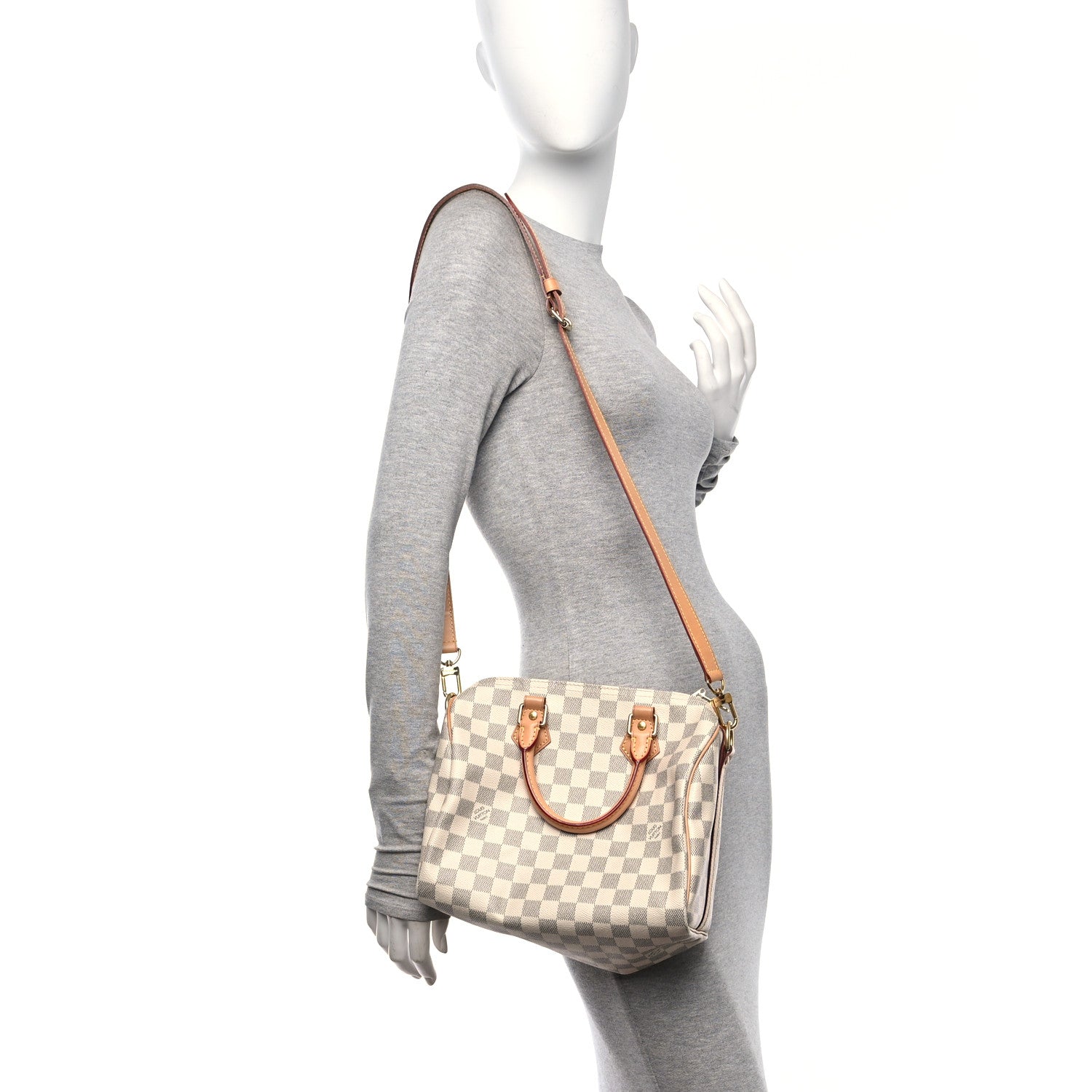 Louis Vuitton Damier Azur Speedy Bandouliere 25 2 of 9