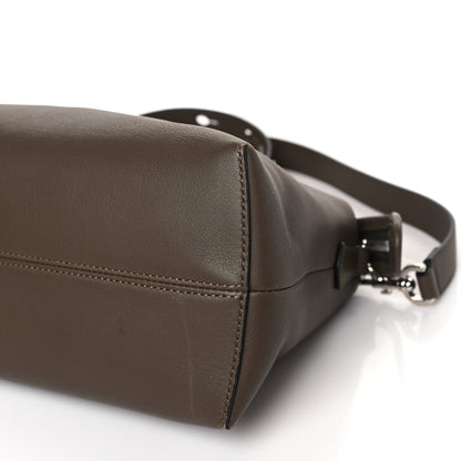 Fendi Vitello Dolce Bi-Color FF 1974 Embossed Medium By The Way Boston Bag Maya Black 9 of 9
