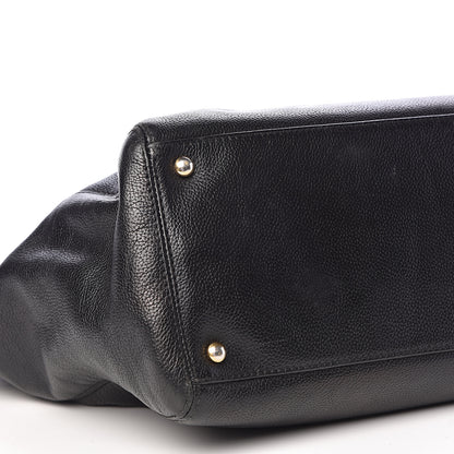Chanel Calfskin Cerf Executive Shopper Tote Black 8 of 11
