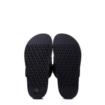 Hermes Suede Goatskin Womens Chypre Sandals 36 Black 7 of 9