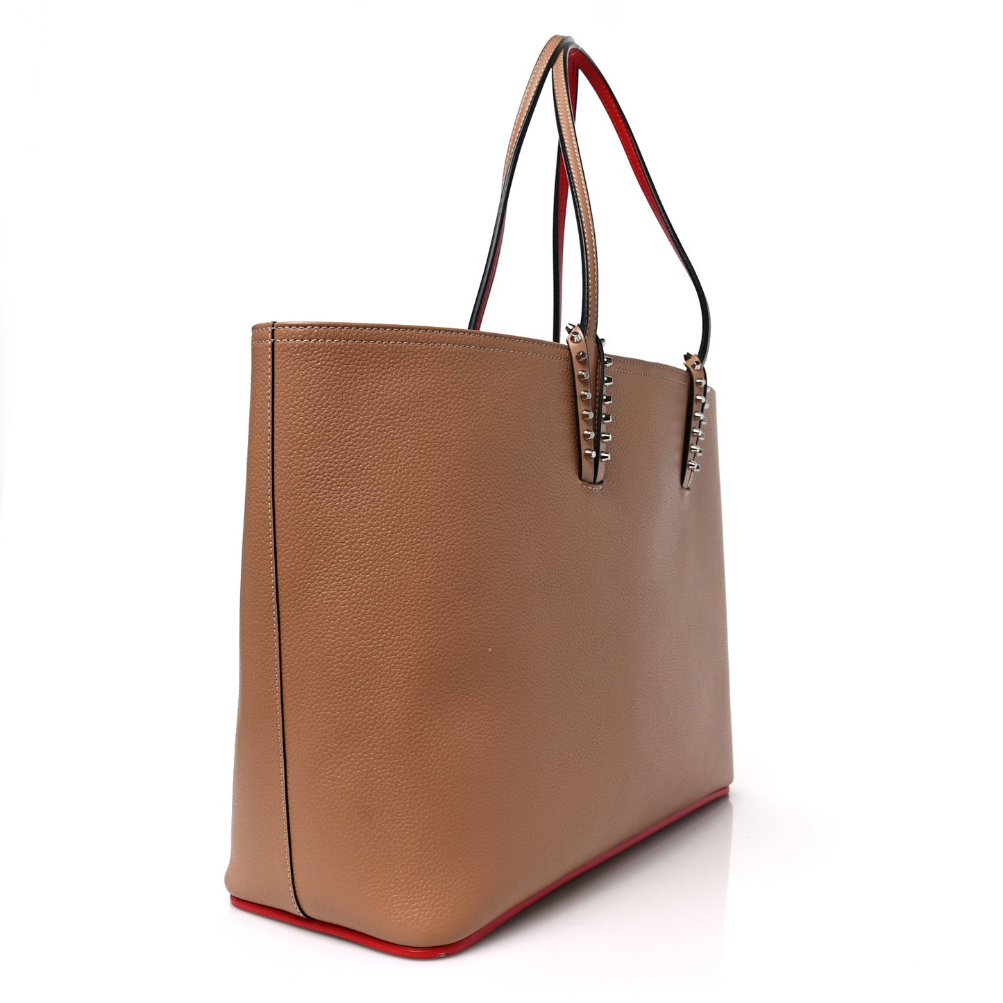 Calfskin Spikes East West Cabata Tote Nude