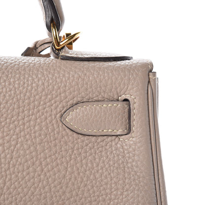 Hermes Taurillon Clemence Kelly Retourne 28 Gris Touterelle 27 of 31